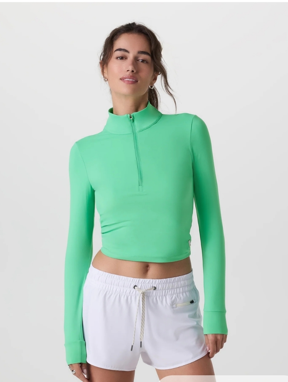 NWT Vuori Studio Half Zip In Light Bergamot Size Medium - Picture 2 of 15